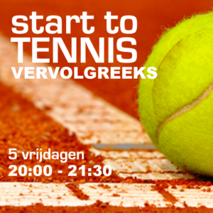 Start To Tennis - Vervolgreeks Editie Januari 20u00 tot 21u30